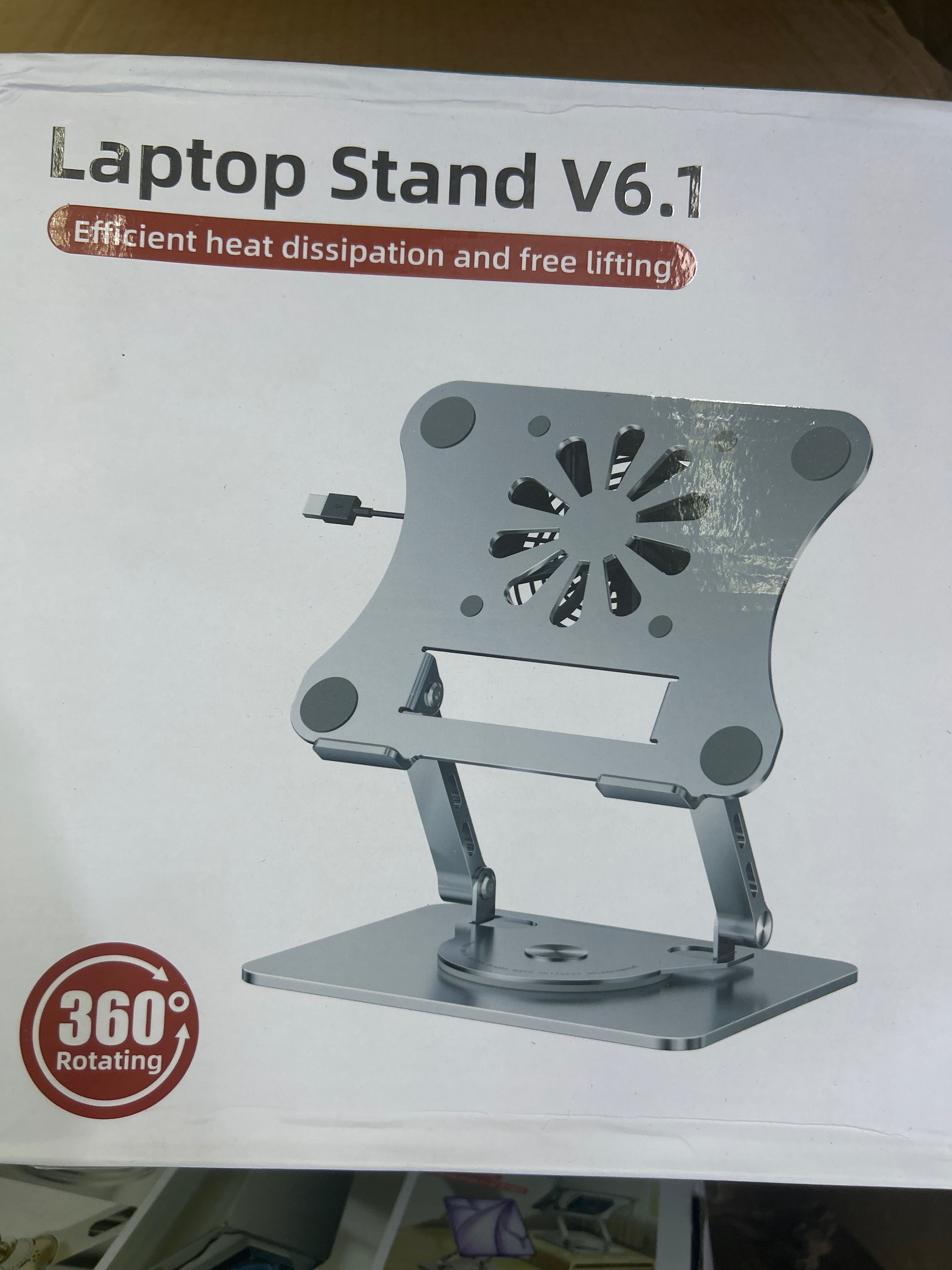 Laptop Stand V3.1 360 – Adjustable Rotating Stand for Laptops and Tablets