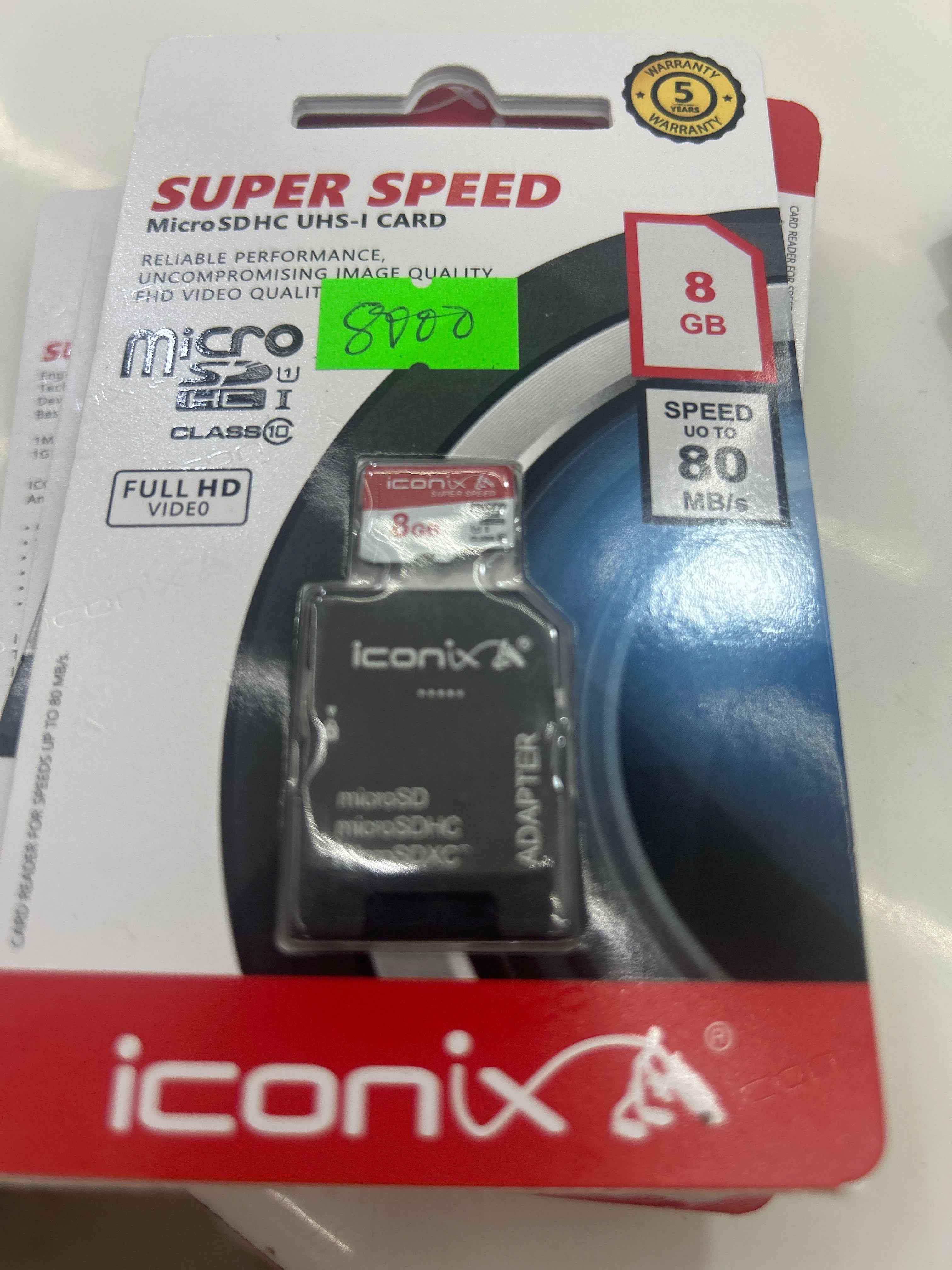 SUPER SPEED 8GB MEMORY CARD