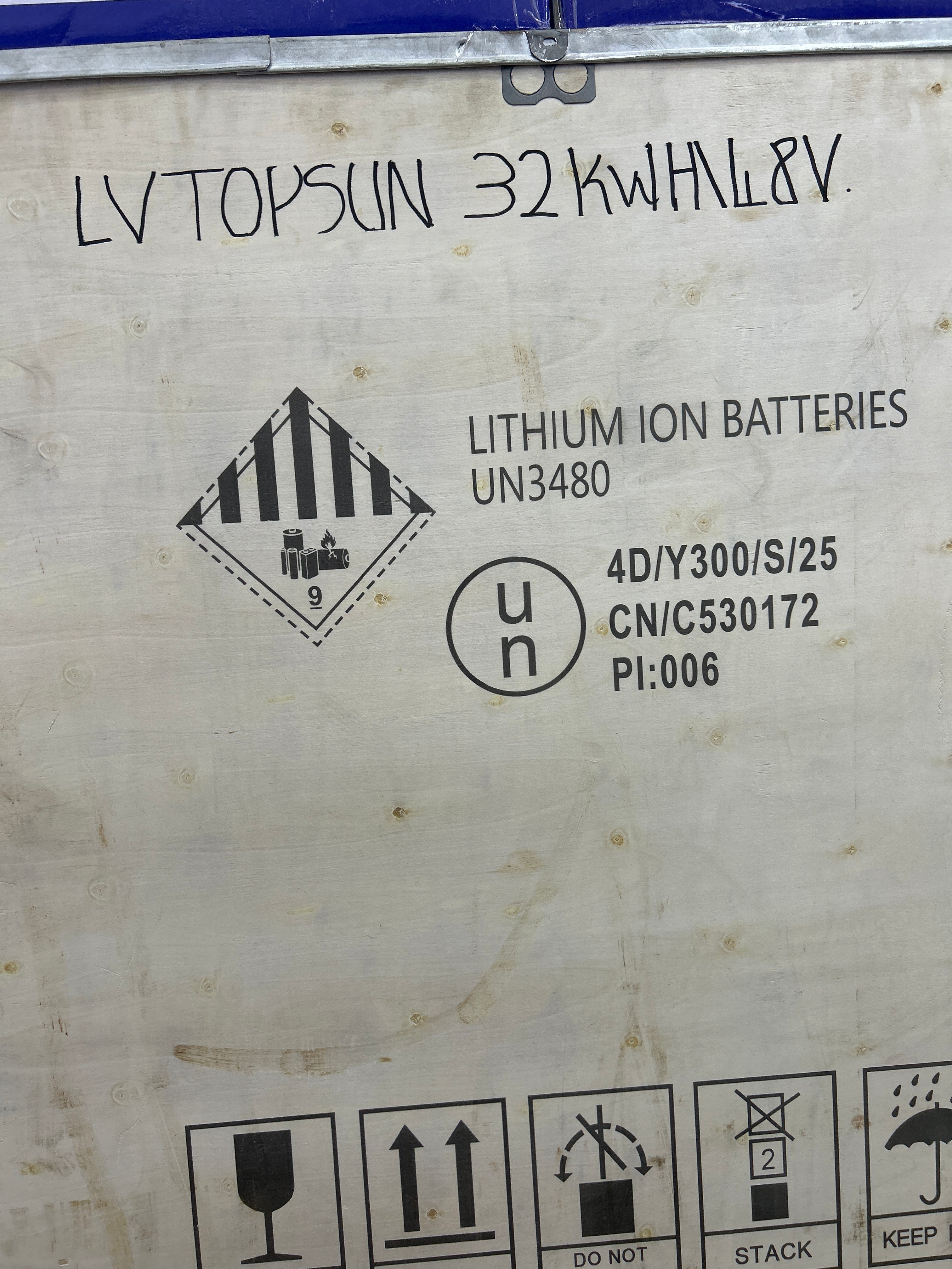 Lvtopsun 32kwh/48v lithium battery