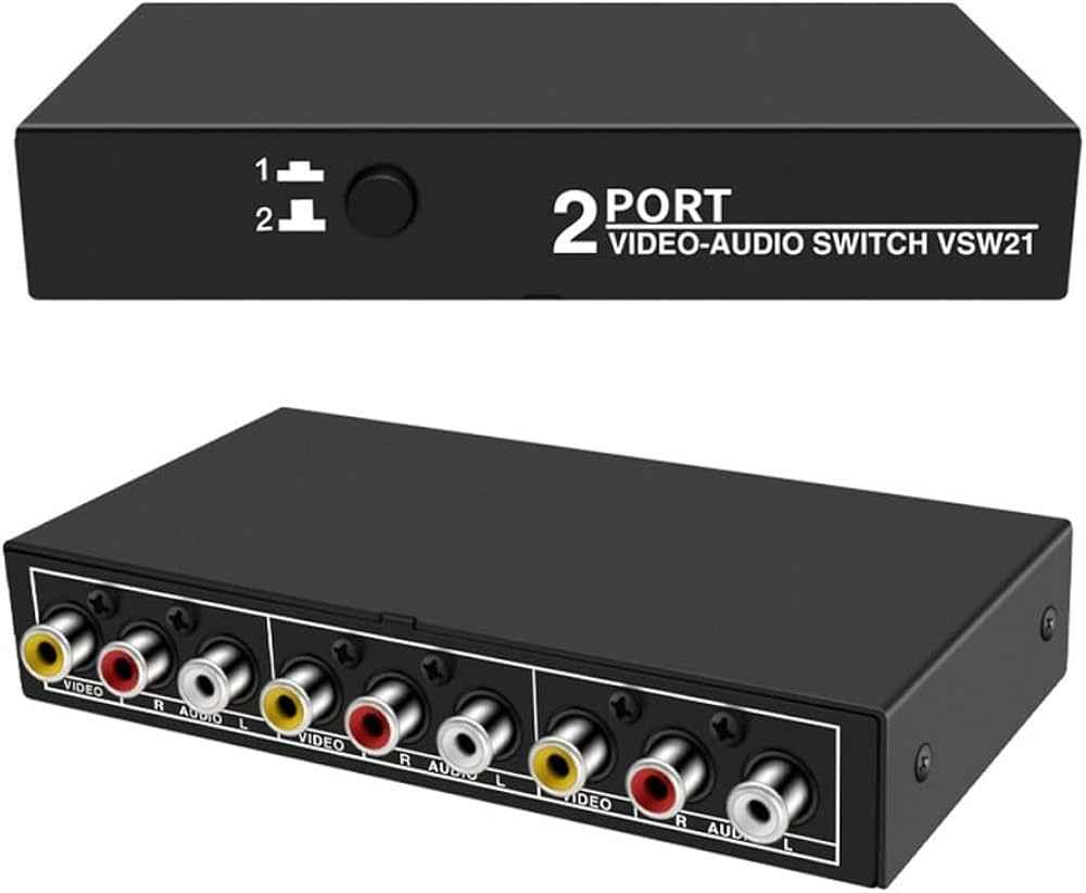 AV Master 2-Port Switch for Seamless Audio-Visual Switching - Joche