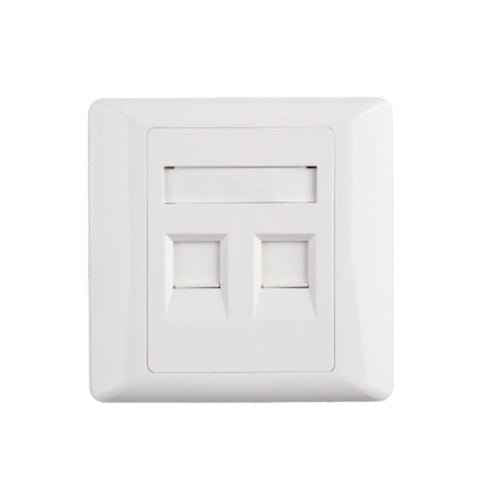Double Faceplate for Networking and A/V Installations