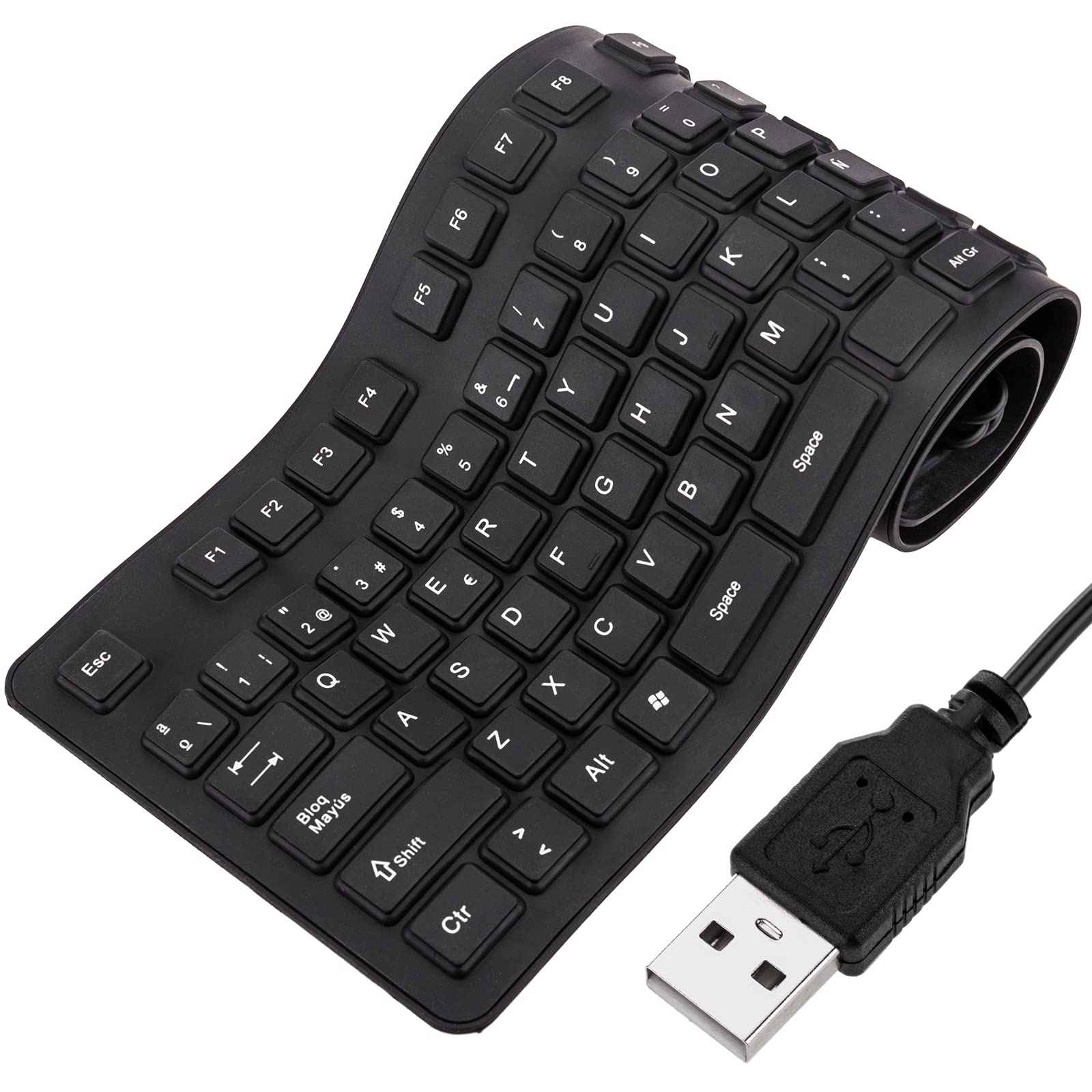 Flexible Silicone Keyboard for Ultimate Comfort and Portability - Joche