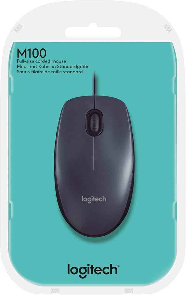 Logitech Wired Optical Mouse for Precision and Comfort - Joche