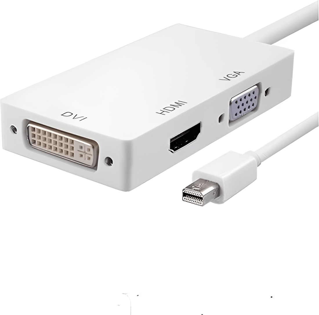 Mini DisplayPort Adapter for VGA, HDMI, and DVI - DisplayPort to VGA HDMI DVI Adapter - Joche