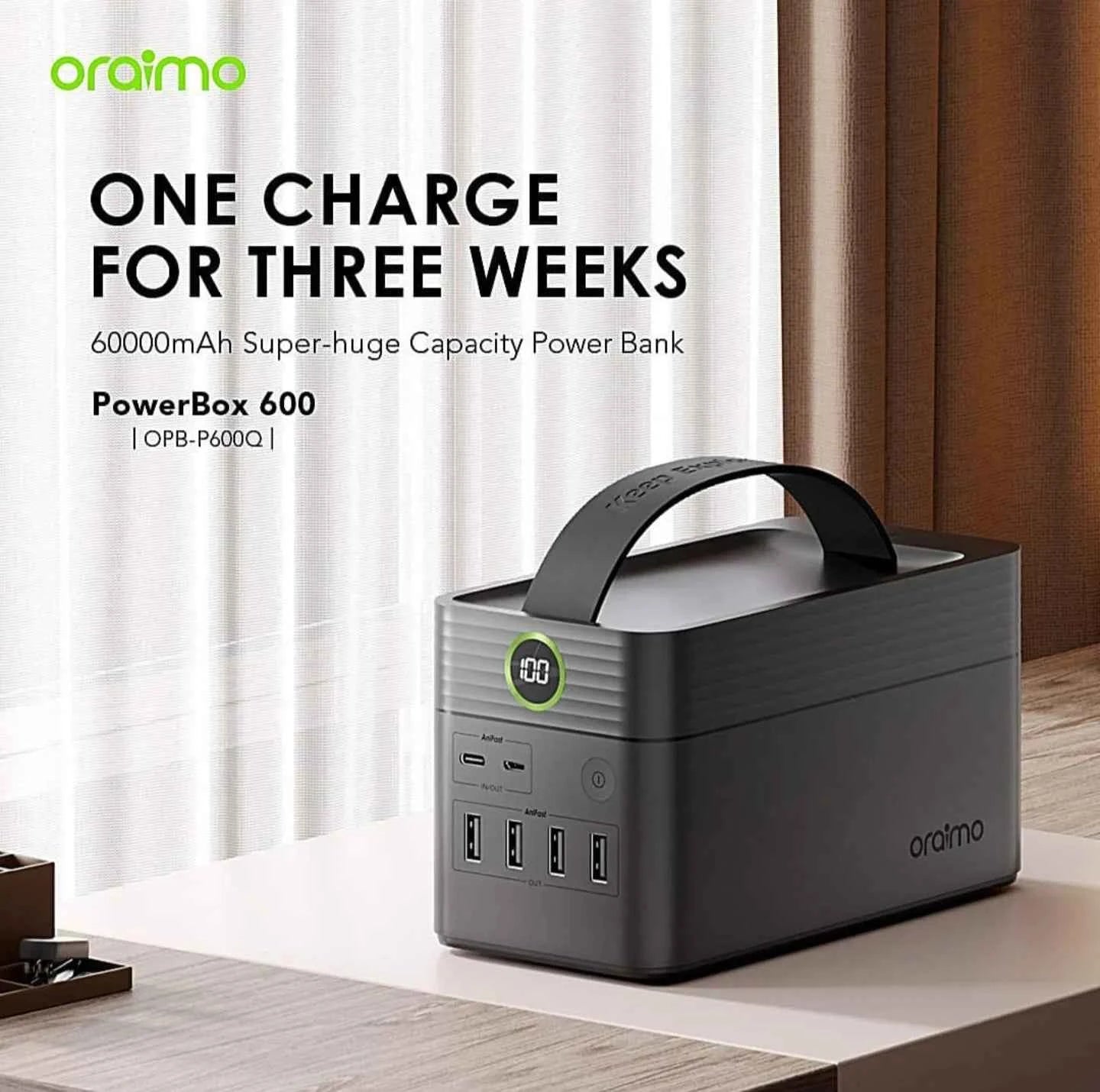 Oraimo 60000mAh Power Box OPB-600Q