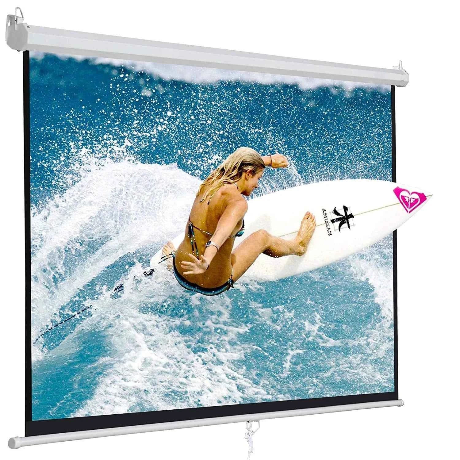 Projector Screen Manual Pull-Down