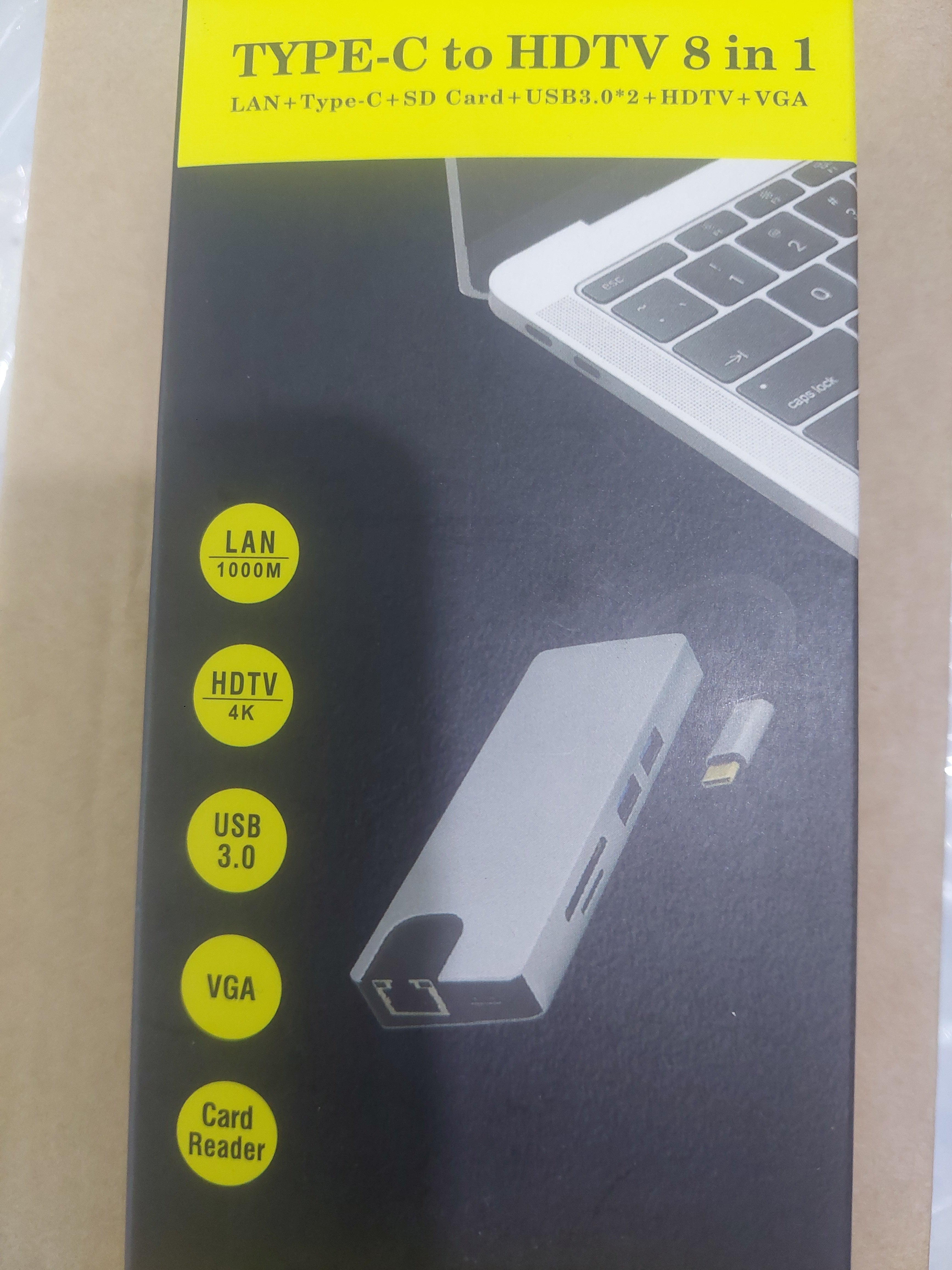 Type-C to HDMI 3/4/5-in-1 Adapter Docking Station – Multiport USB-C Hub for Display, Data, and Charging - Joche