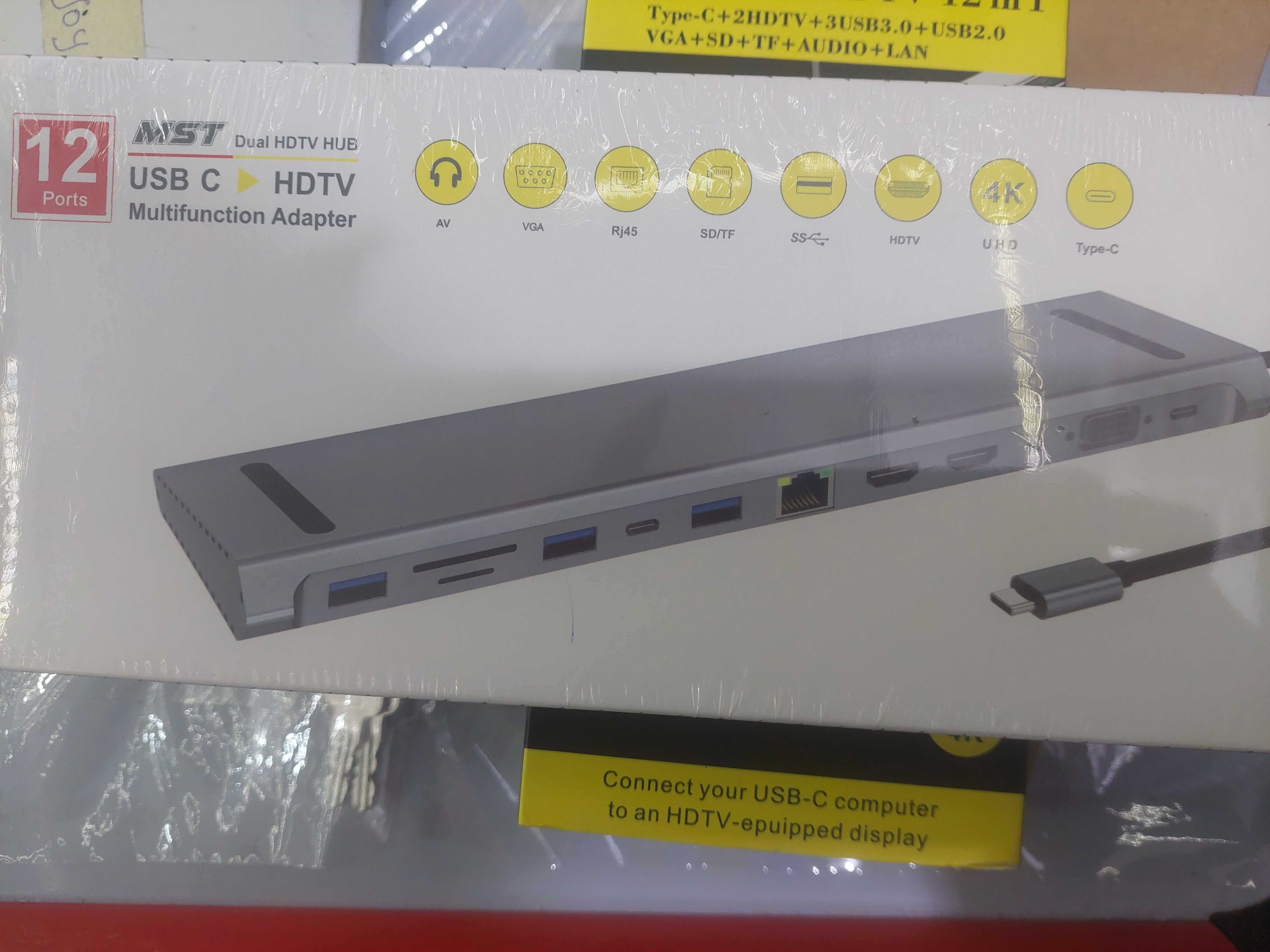 Type-C to HDMI 3/4/5-in-1 Adapter Docking Station – Multiport USB-C Hub for Display, Data, and Charging - Joche
