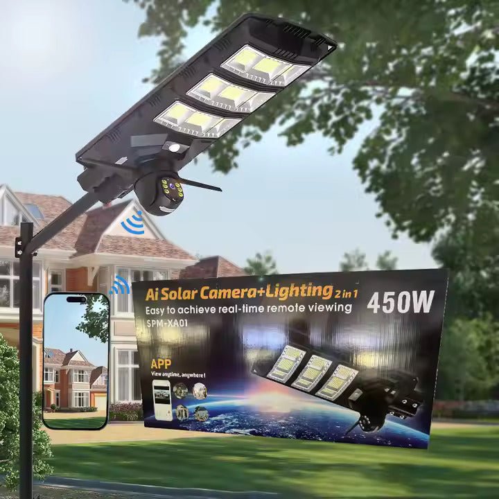 Solar Camera + Lighting  SINGLE LENS 450W V380 - Joche