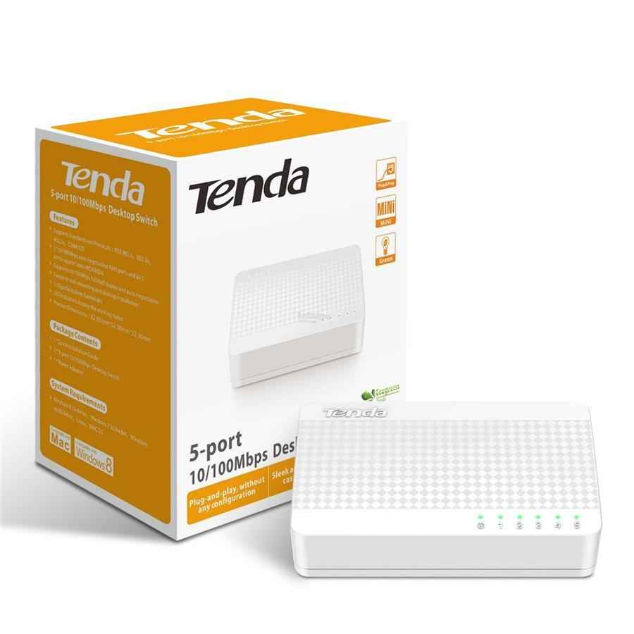 Tenda 10-100MBPS Desktop Switch for Fast and Reliable Networking - Joche