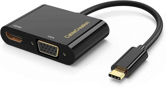 Type-C to VGA & HDMI 2-in-1 Adapter