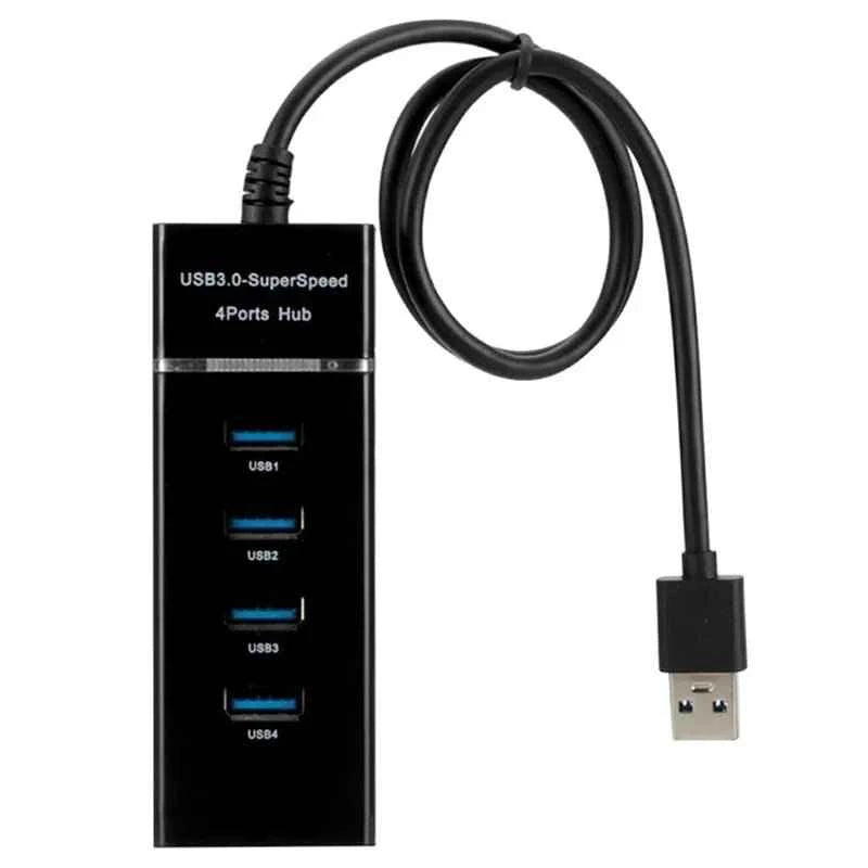 USB 3.0 4-Port Hub - Expand Your Connectivity with High-Speed Data Transfer - Joche