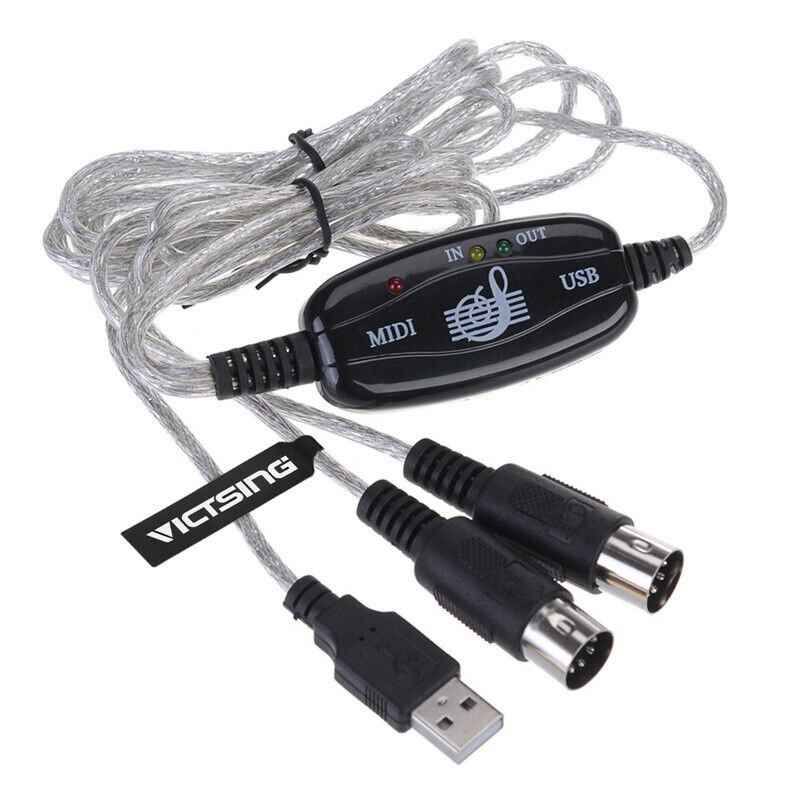 USB to MIDI Cable Connector for Seamless Music Production - Joche