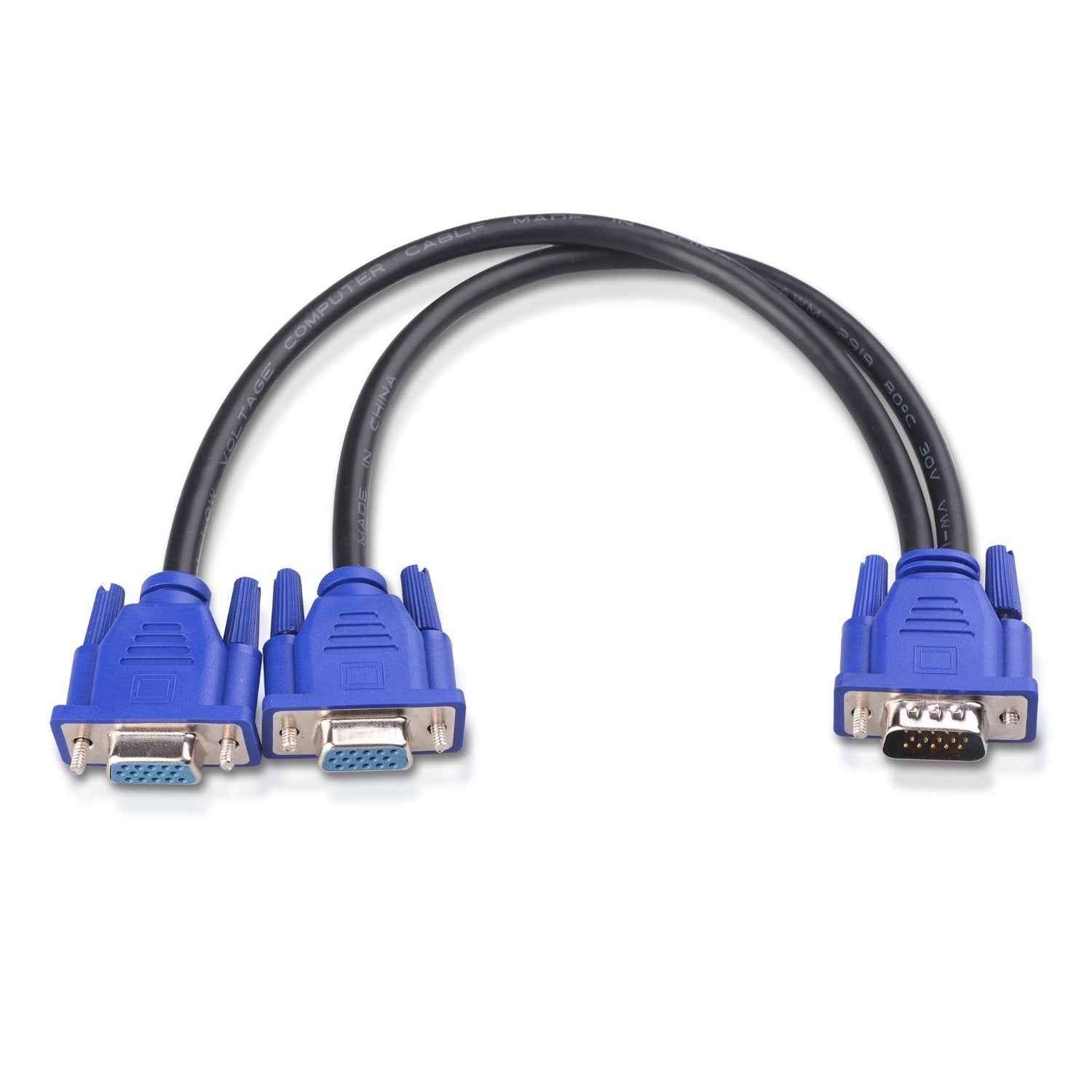 VGA Splitter 2-Way for Effortless Dual Display Connections - Joche