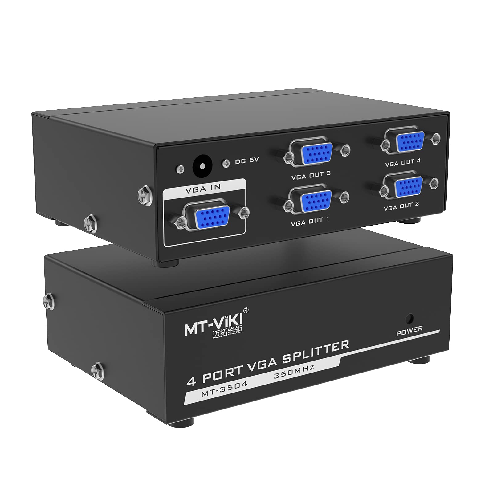 VGA Splitter 4 Ports for Multi-Display Setup - Joche
